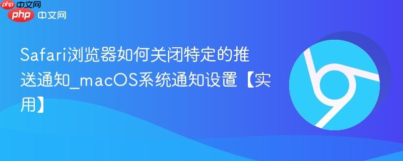 Safari浏览器如何关闭特定的推送通知_macOS系统通知设置【实用】