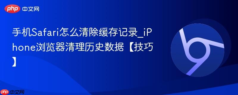 手机Safari怎么清除缓存记录_iPhone浏览器清理历史数据【技巧】