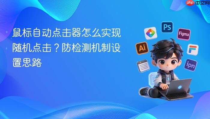 鼠标自动点击器怎么实现随机点击？防检测机制设置思路