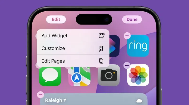 iPhone 13 怎么自定义锁屏小组件？长按锁屏界面点击自定进行添加